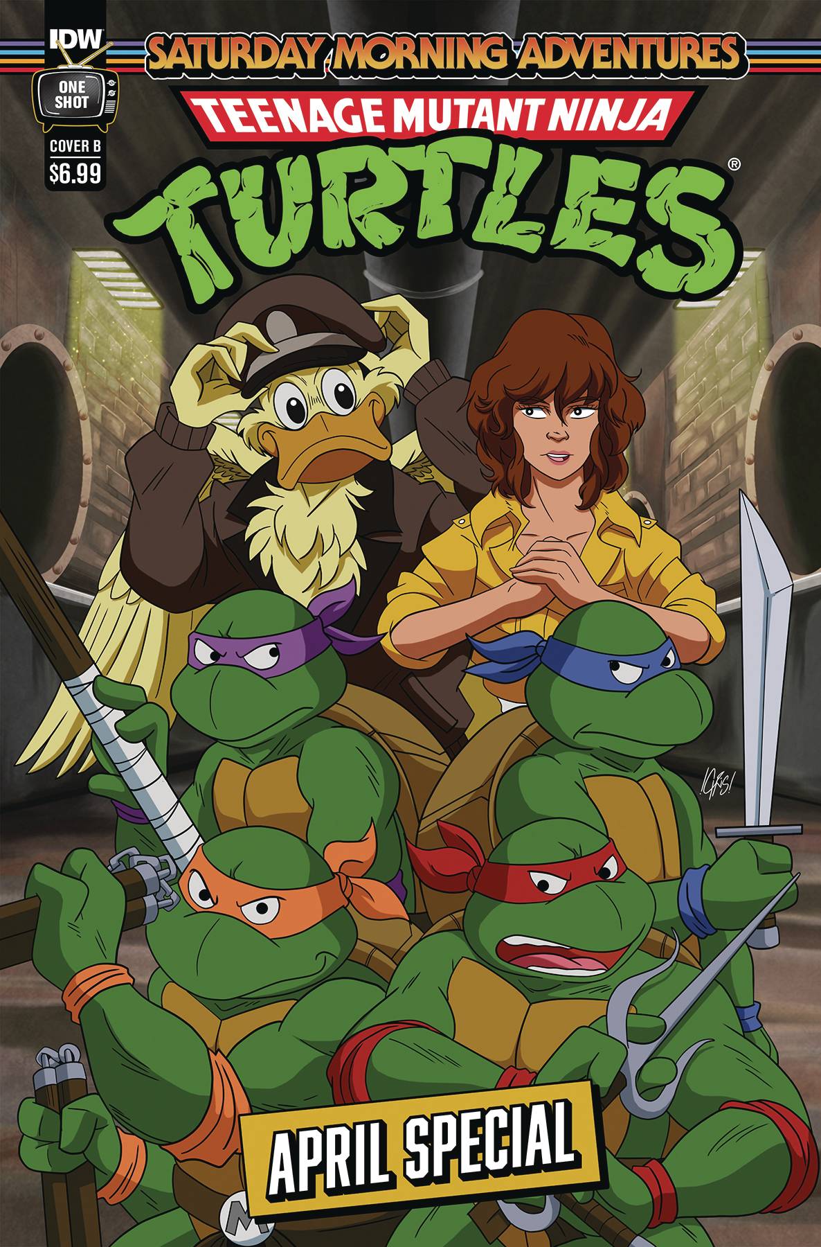 Teenage Mutant Ninja Turtles Saturday Morning Adventures: April Special #1 one-shot (2024) B Cover