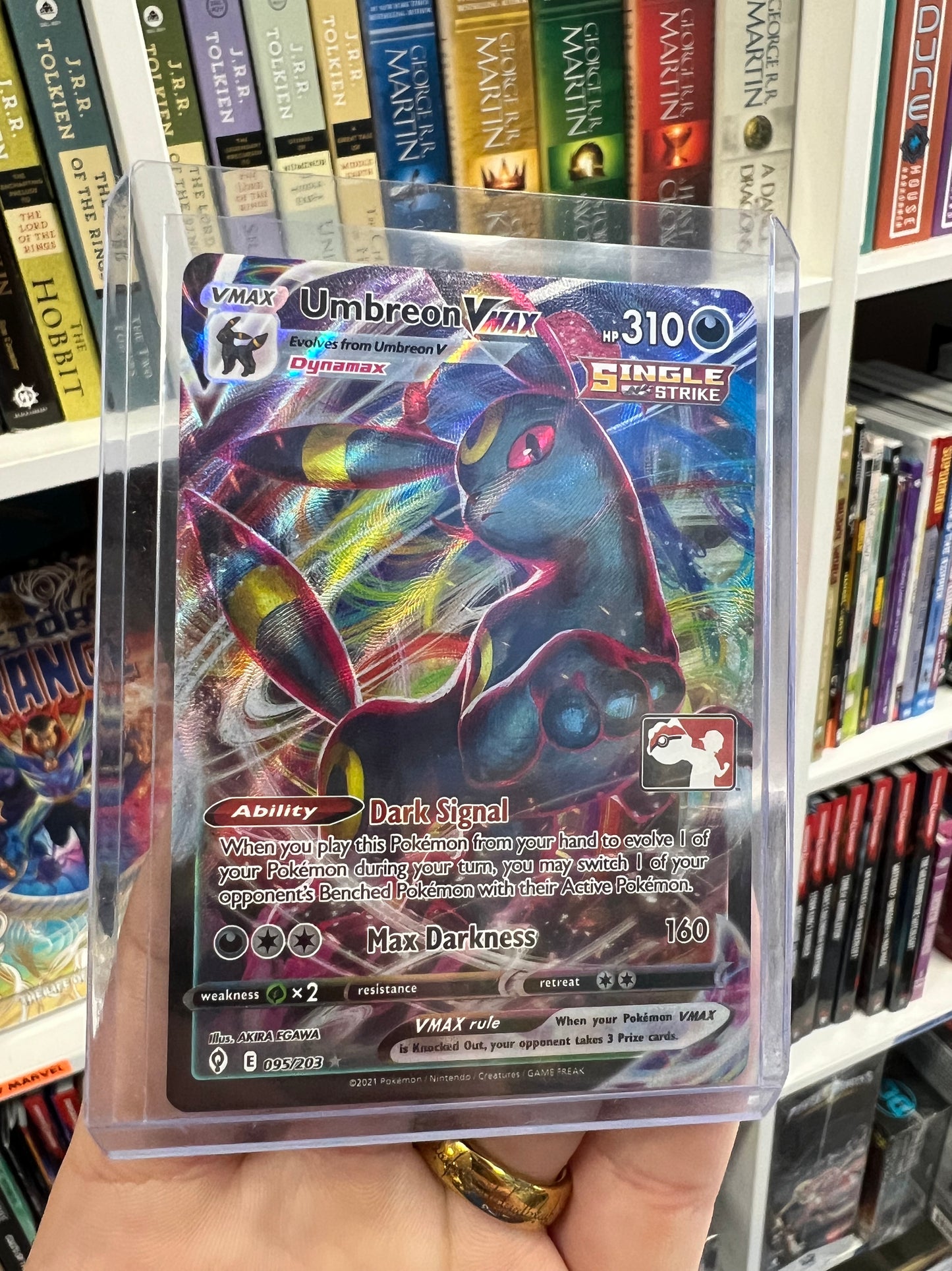 POKEMON TCG: UMBREON VMAX FOIL PRIZE PACK SERIES CARD (095/203)