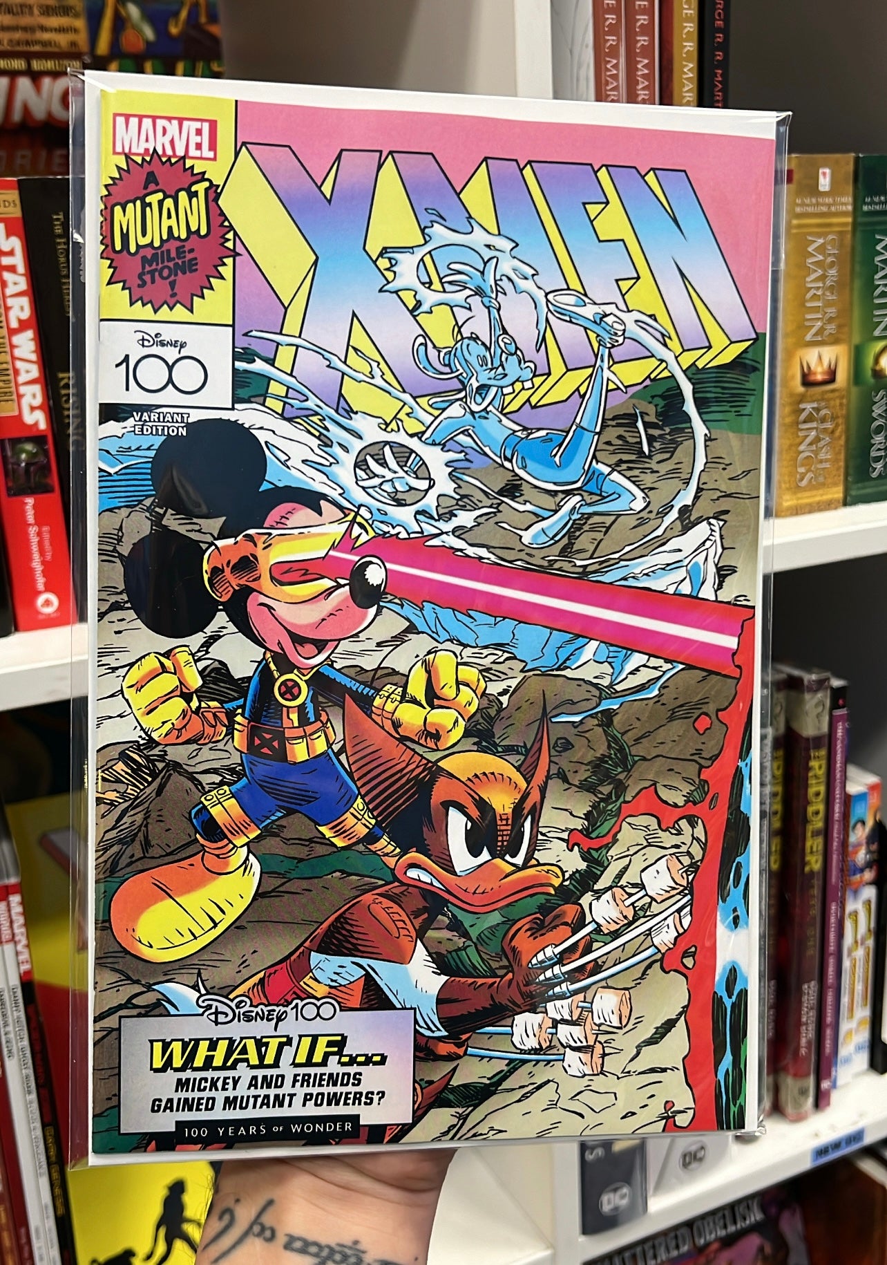 Disney 100 X-Men Mashup Variant Cover of AMAZING SPIDER-MAN #39 (2023)