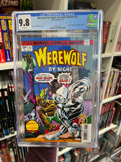WEREWOLF BY NIGHT #32 CGC 9.8 FACSIMILE EDITION 1st Appearance Moon Knight