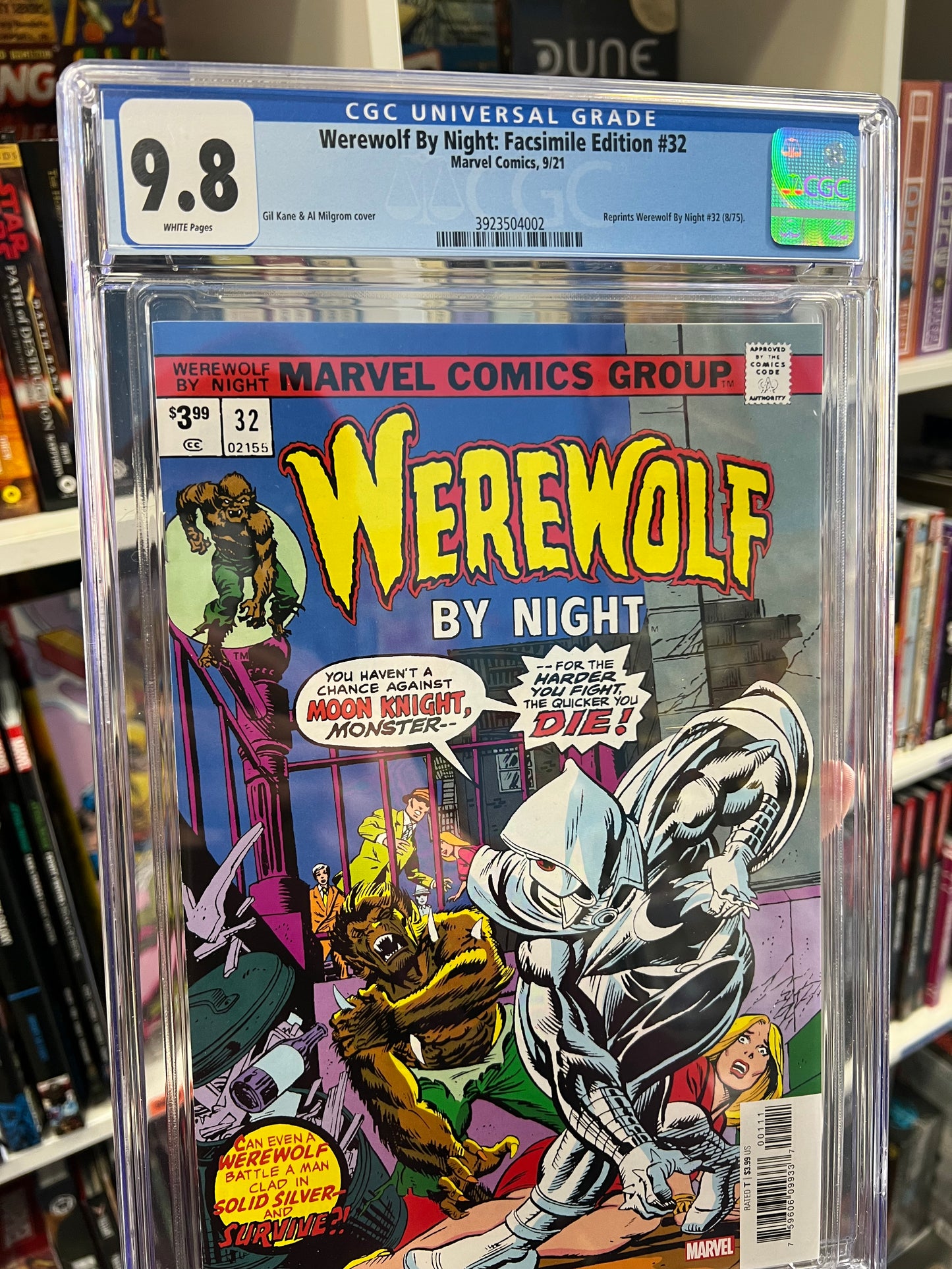 WEREWOLF BY NIGHT #32 CGC 9.8 FACSIMILE EDITION 1st Appearance Moon Knight