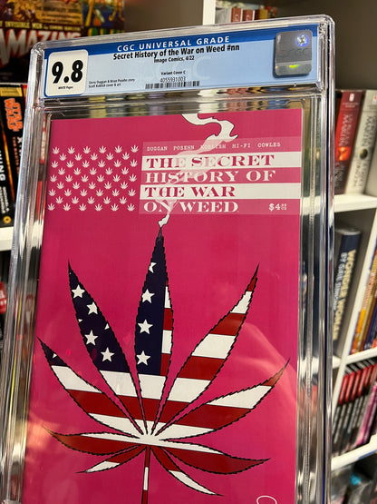 THE SECRET HISTORY OF THE WAR ON WEED #1 1:25 Variant by Scott Koblish CGC 9.8