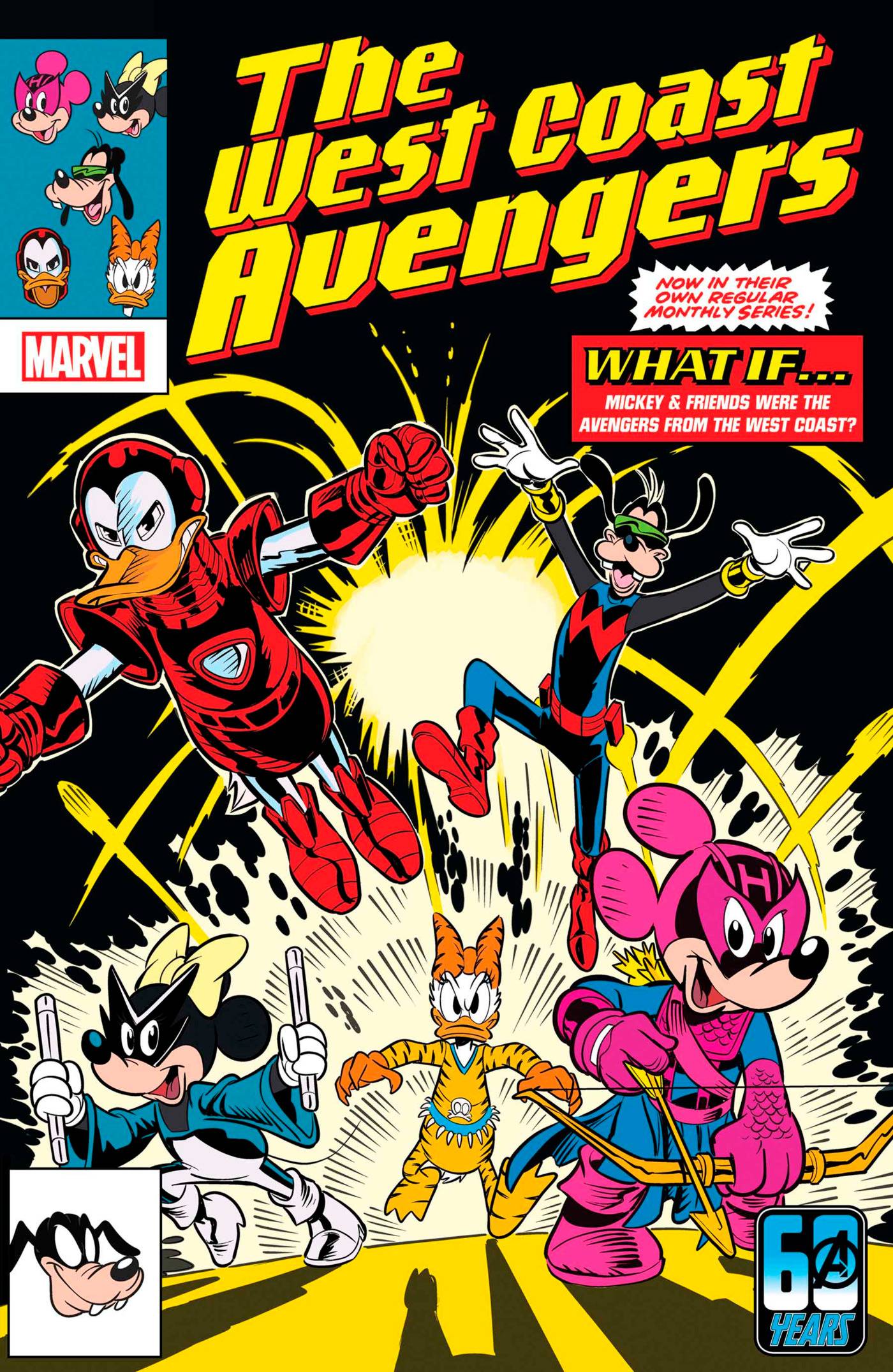 Amazing Spider-Man #47 (2024) Disney 100 What If? West Coast Avengers Variant