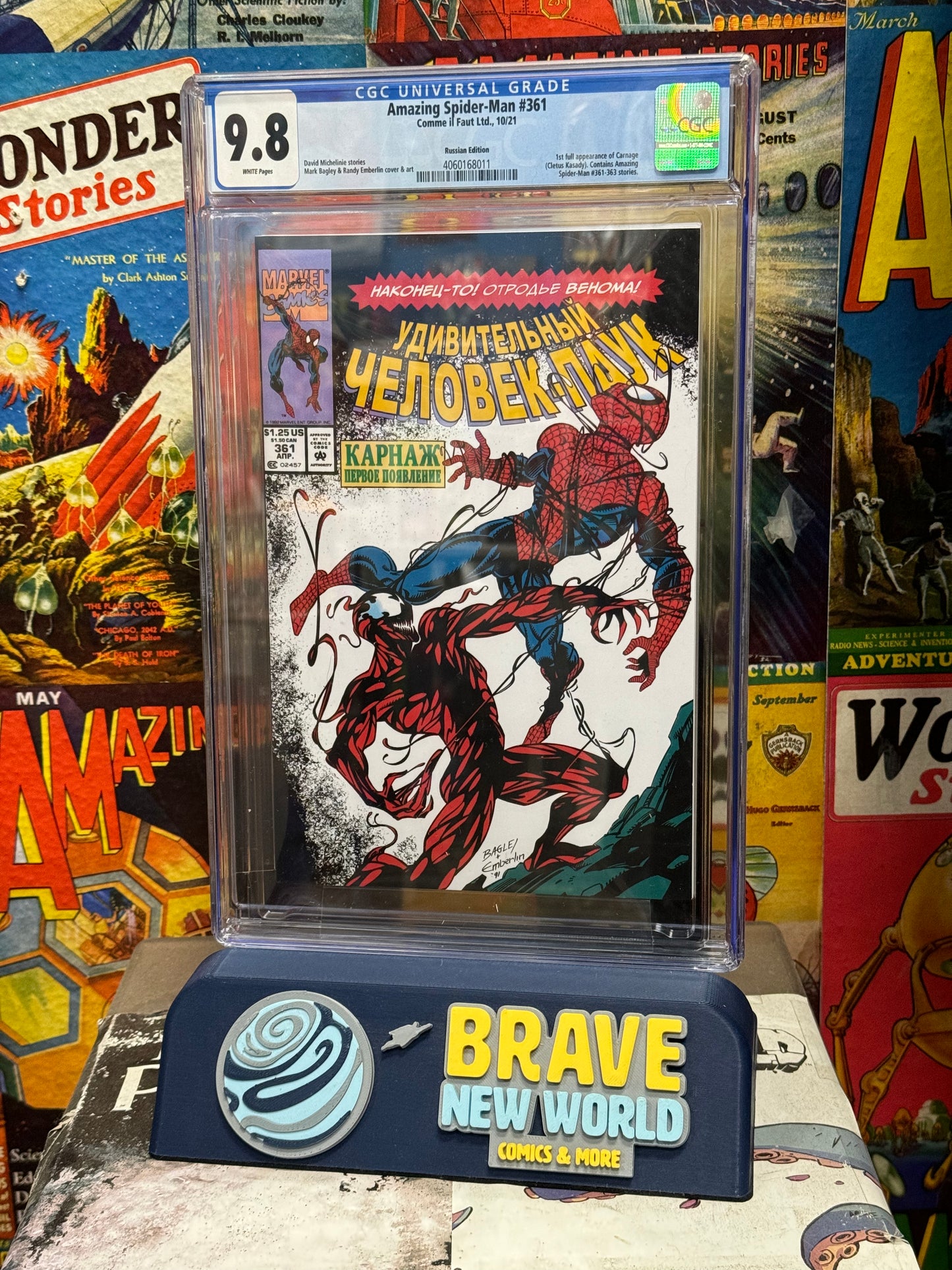 Amazing Spiderman #361 Comme il Faut Ltd. CGC Graded 9.8 Russian Edition 1st Appearance Carnage