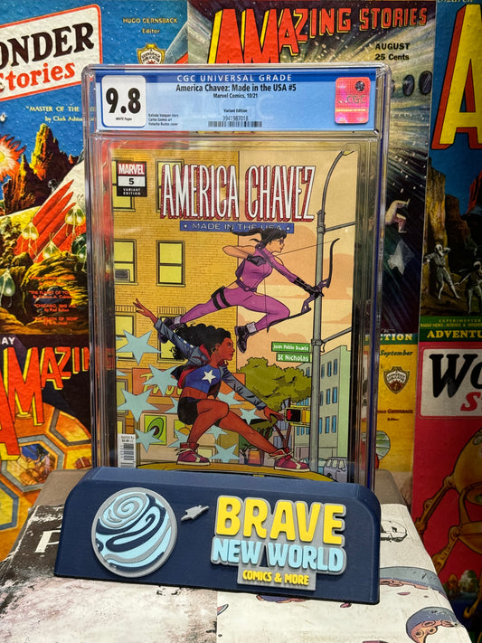 America Chavez: Made in the USA #5 CGC Graded 9.8 Natacha Bustos Variant Kate Bishop Hawkeye