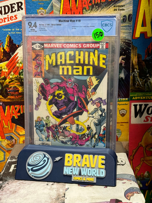 Machine Man #19 CBCS Graded 9.4 Direct Edition First Appearance of Jack O' Lantern
