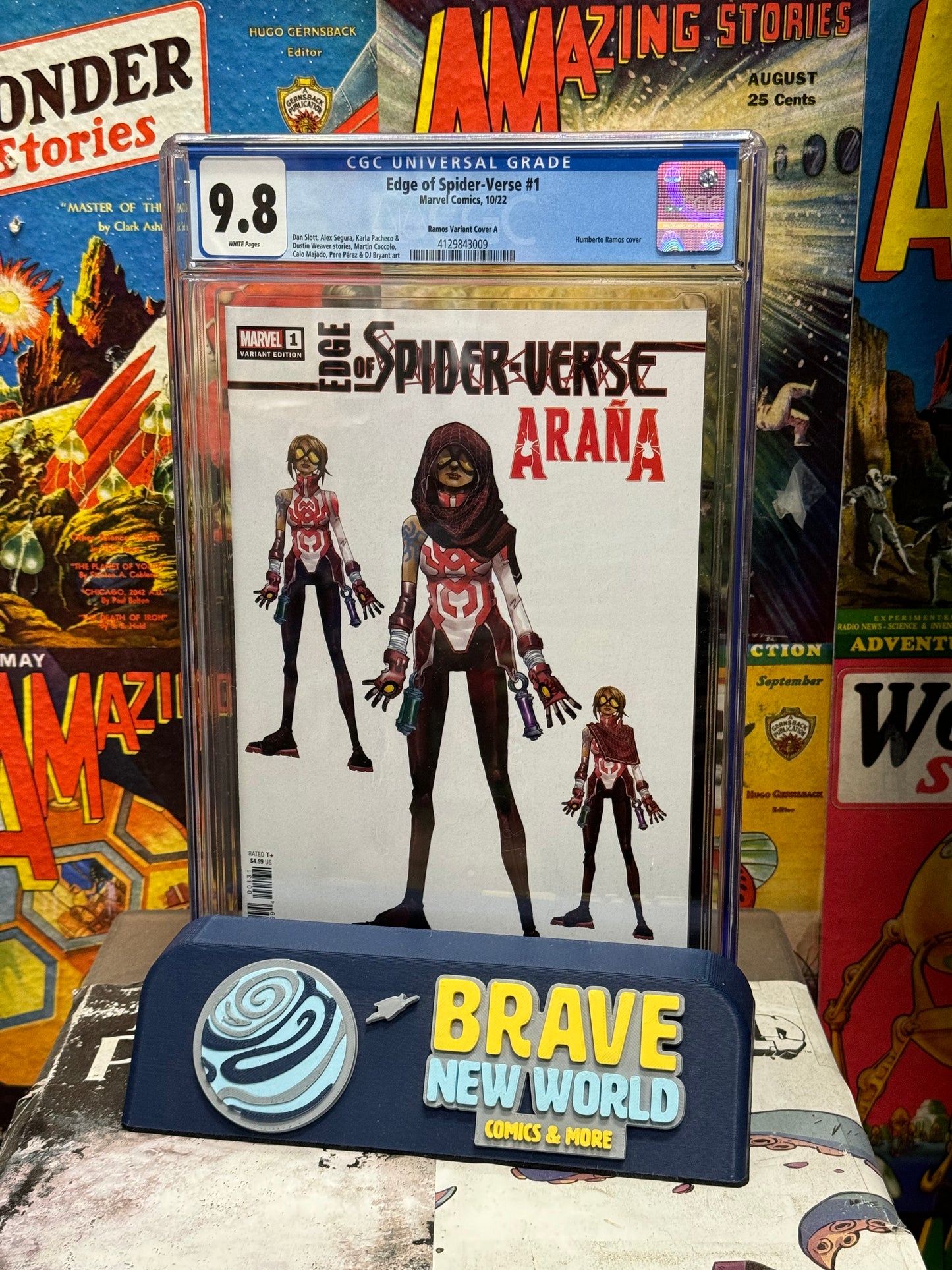 Edge of Spider-Verse #1 CGC Graded 9.8 Ramos Variant Cover A